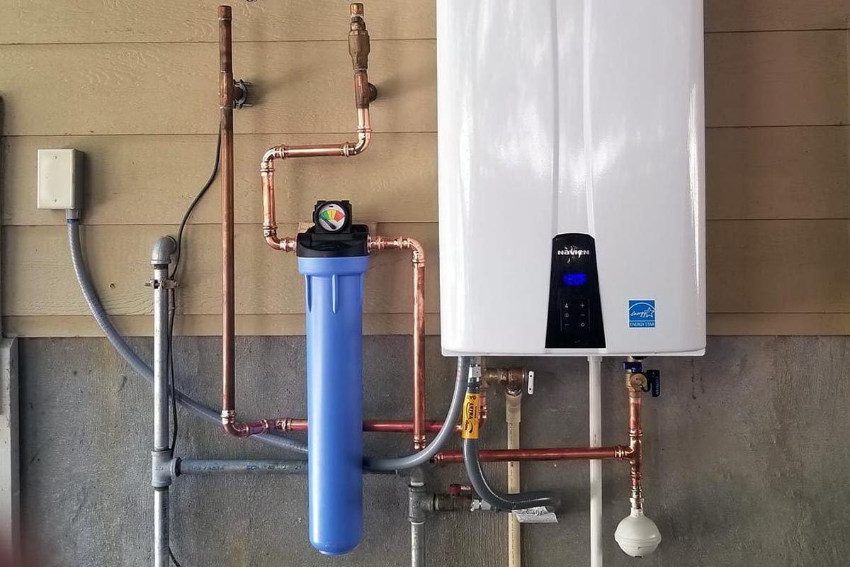 Tankless Water Heater in Home